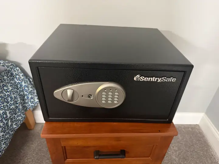 Bedroom safe with digital keypad — Kwikey Locksmith residential work